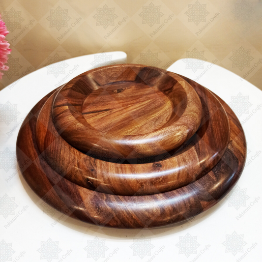 Wooden Plate Set