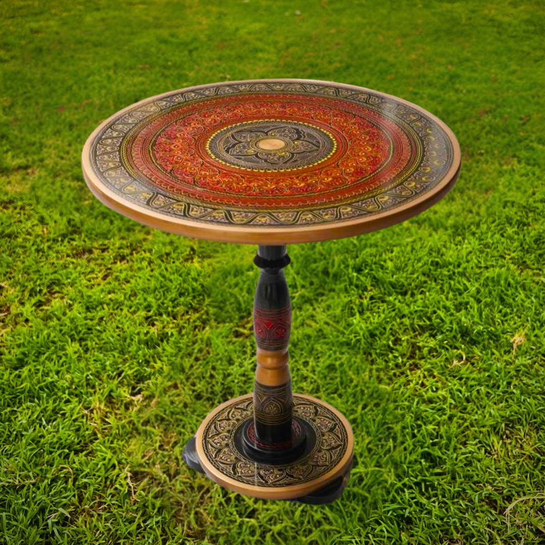 Round Naksheen Art Coffee Table