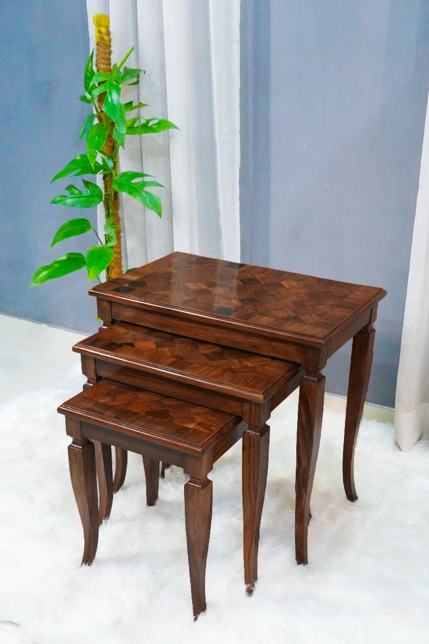 Wooden Chess Victoria Nesting Table - Premium Quality