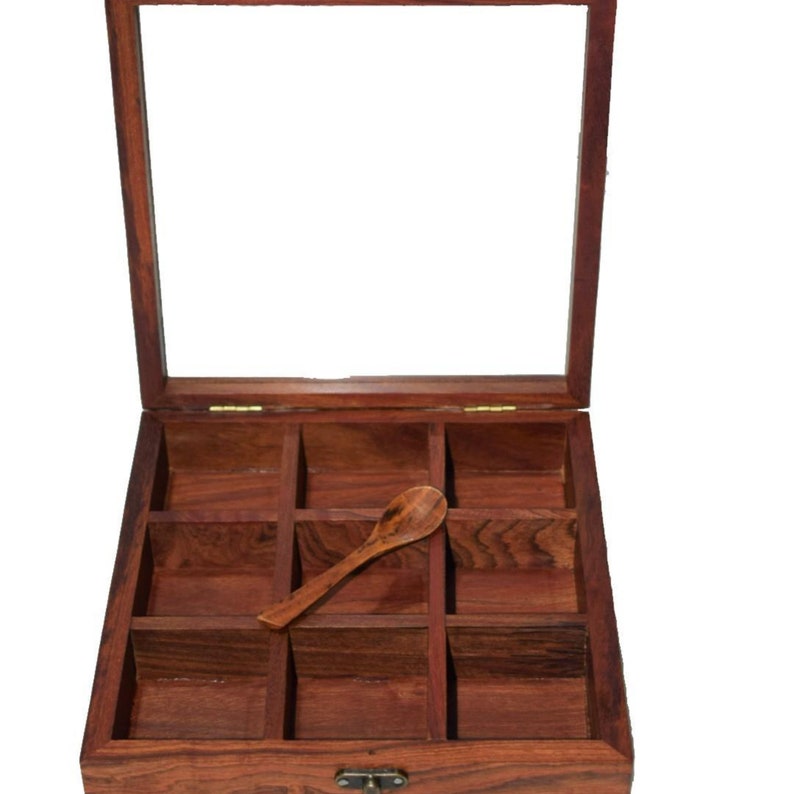 Wooden Spice Box